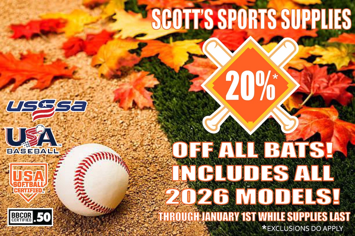 baseball bat sale at scotts sports